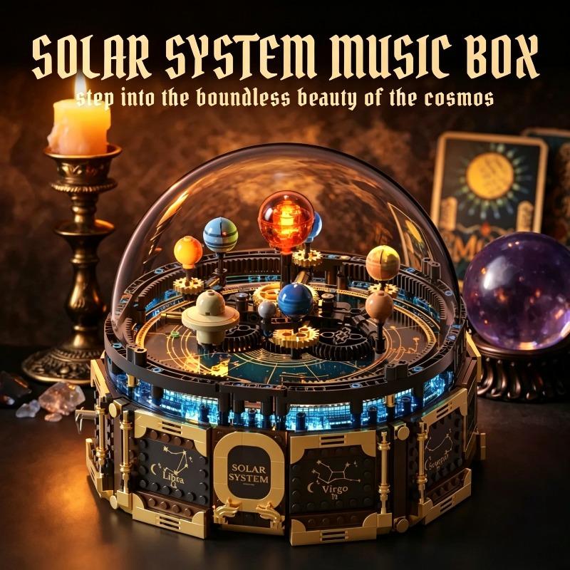 Solar System Orrery - Güneş Sistemi Müzik Kutusu Yapı Taşları
