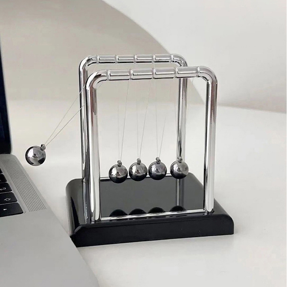 Newton Cradle Large - 1 adet sallanan manyetik top sürekli