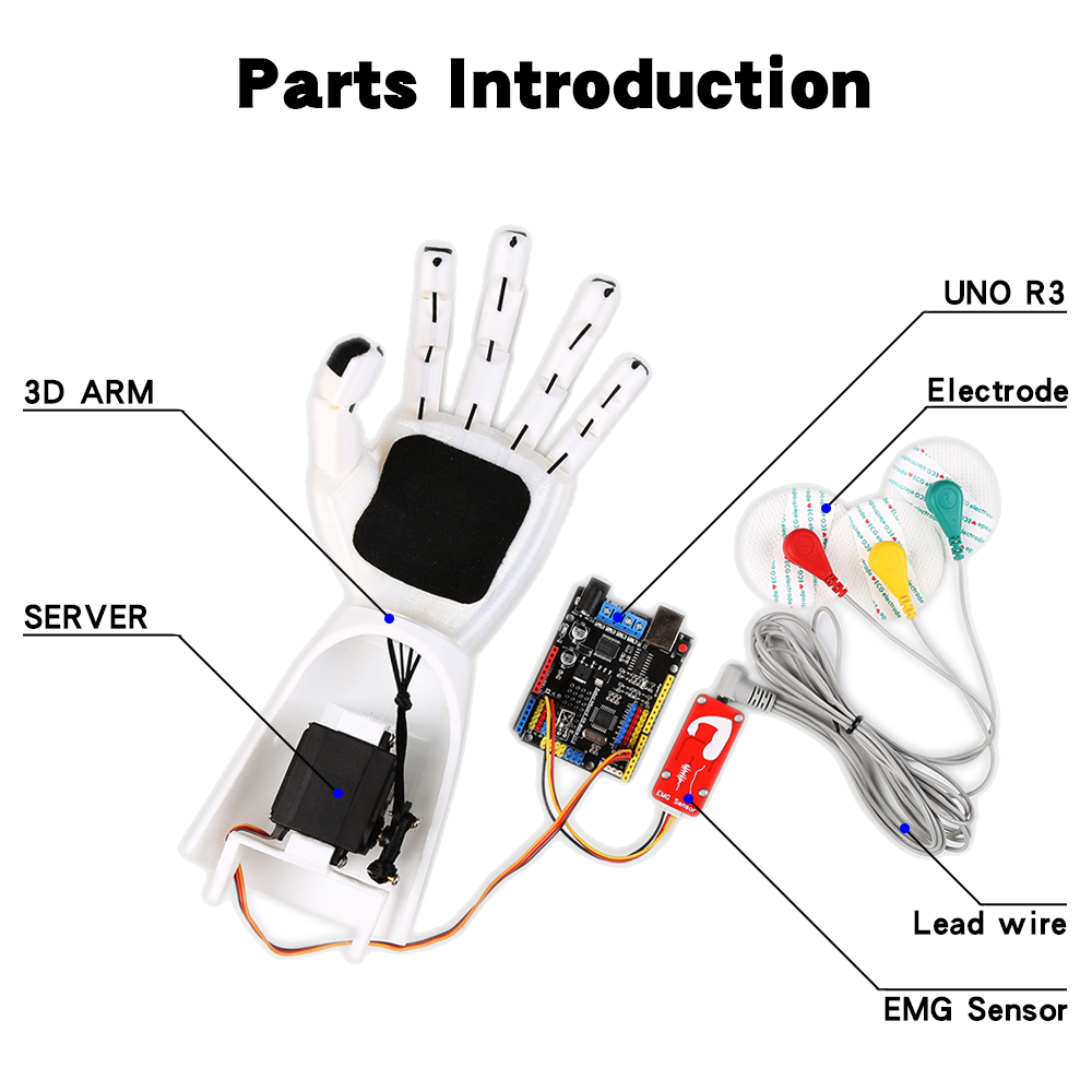 EMG sensörü robotik kol elektr - Science Robot incelemesi ve fiyatı